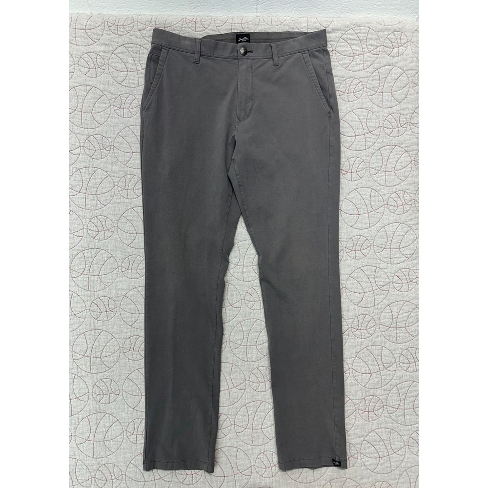 Good Man Brand Forward 5-Pocket Pant Gray Flex Pro Jersey / Mens 34